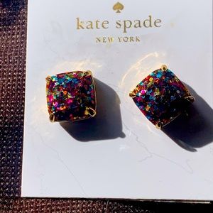 Kate Spade new glittery earrings.
